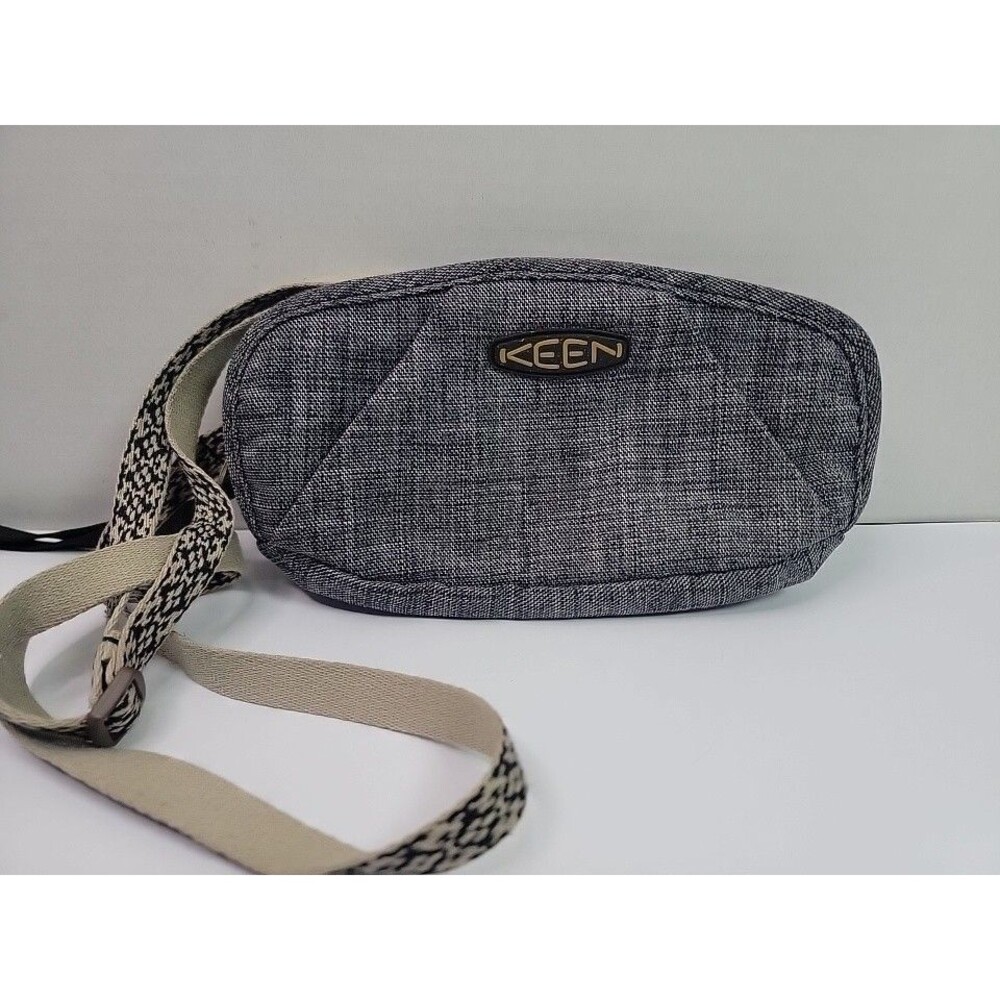 KEEN Gray Crossbody Organizer Bag Small Travel Purse Wallet Shoulder Bag